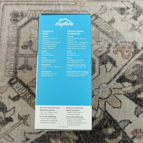 D-Link HD Mini Indoor WiFi Security Camera - Picture 2 of 5